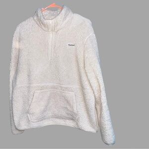 Reebok Women's Size XL 1 / 4-Zip Mock Neck Sherpa Fleece Pullover [D-8]
